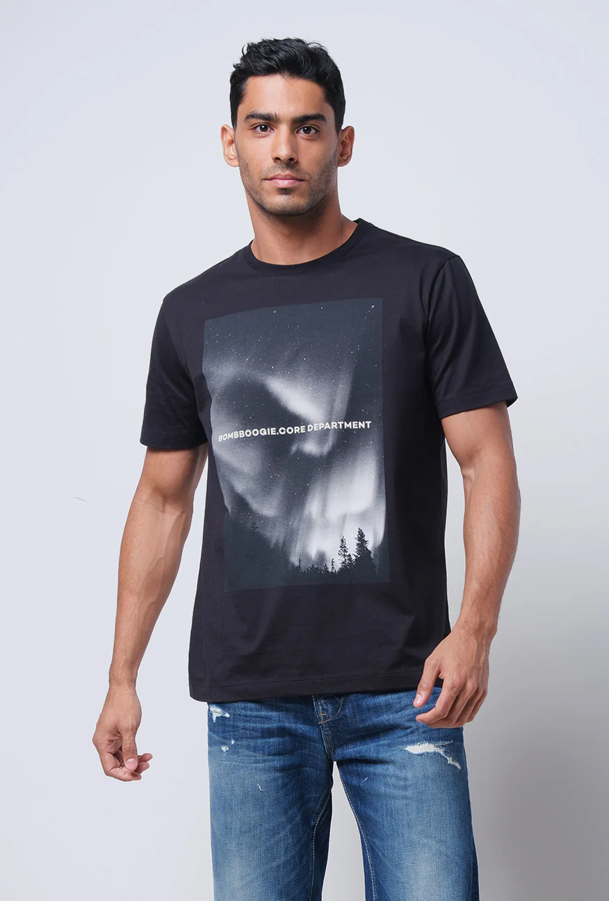 T-Shirt Lengan Pendek Slimfit Verryl Black - Image 2