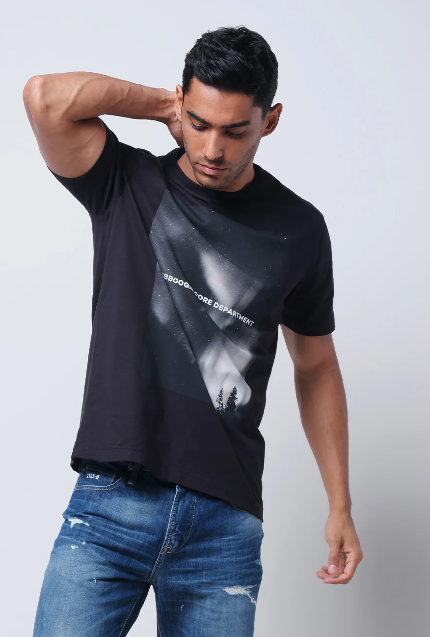 T-Shirt Lengan Pendek Slimfit Verryl Black - Image 3