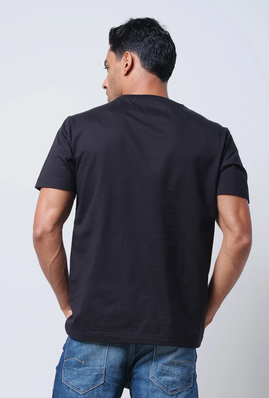 T-Shirt Lengan Pendek Slimfit Verryl Black - Image 4