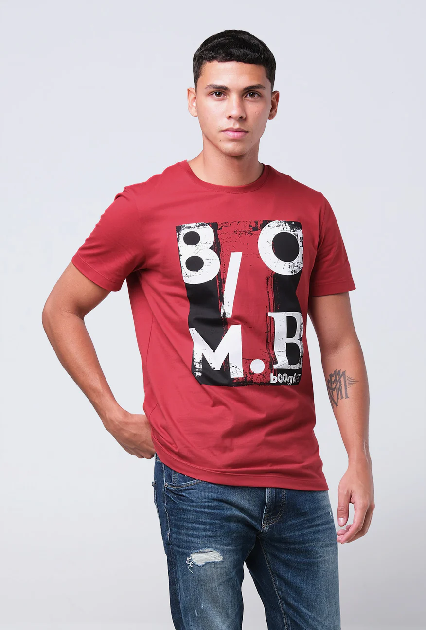 T-Shirt Lengan Pendek Slimfit Wilmer Red