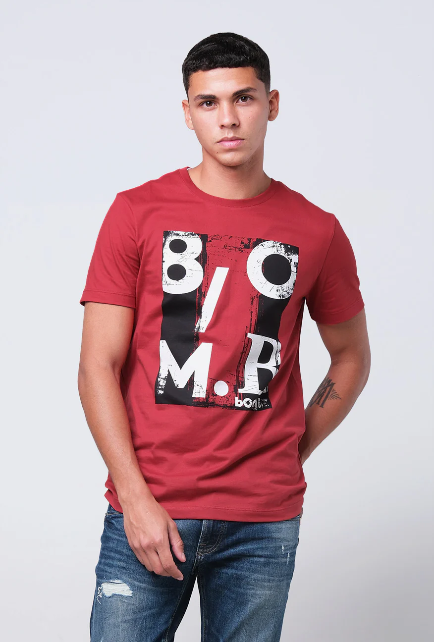 T-Shirt Lengan Pendek Slimfit Wilmer Red - Image 2