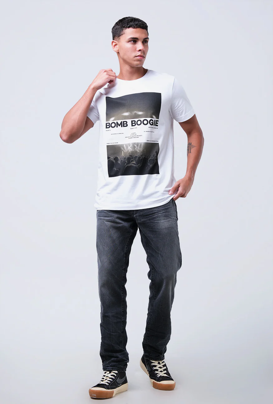 T-Shirt Lengan Pendek Slimfit Winzie Offwhite - Image 3