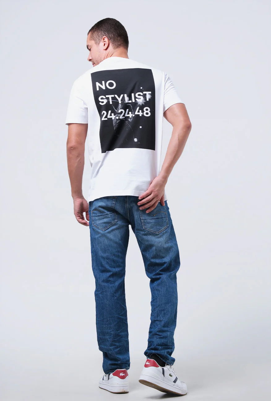 T-Shirt Lengan Pendek Slimfit Zenish Offwhite - Image 3