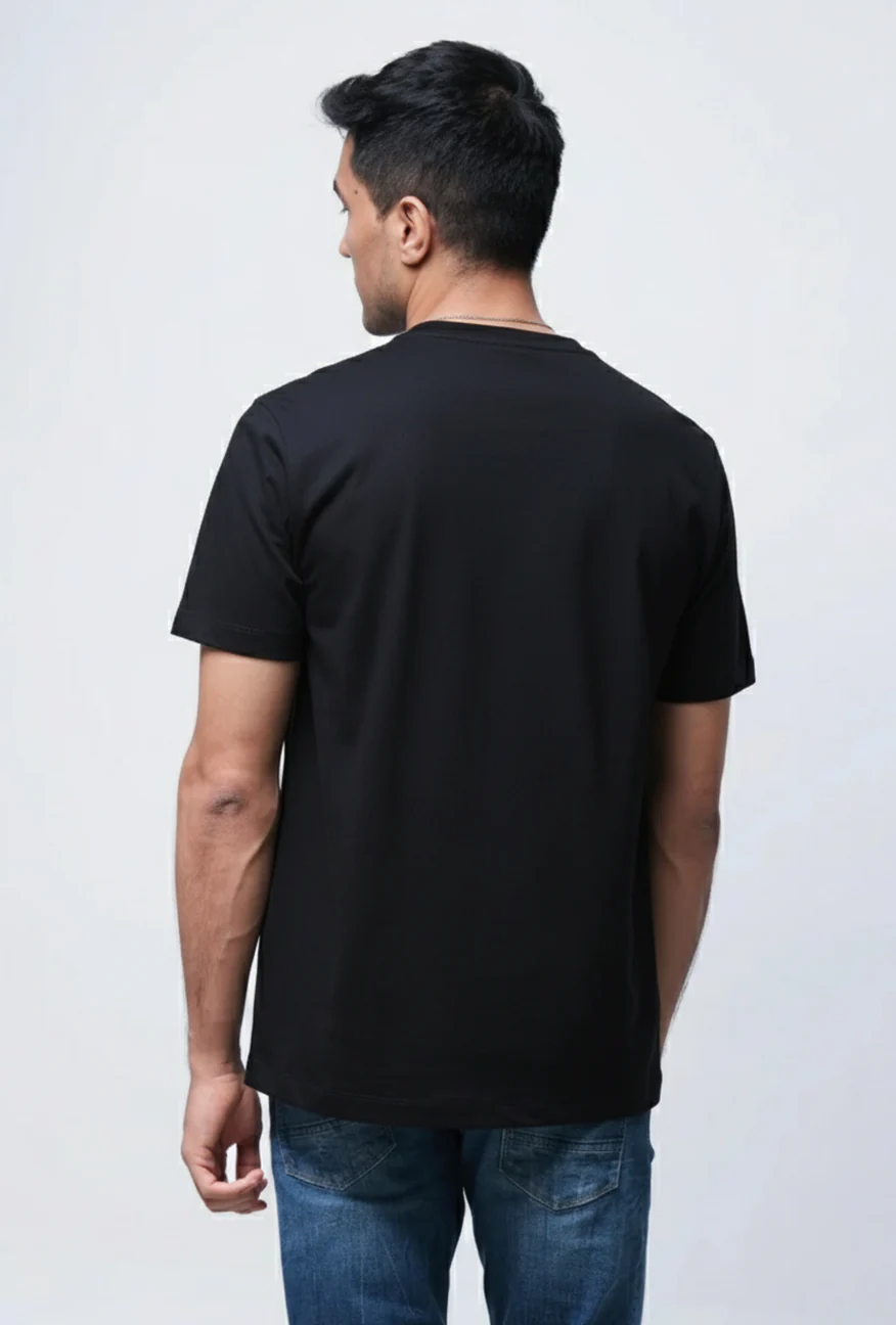 T-Shirt Lengan Pendek Slimfit Zeta Black - Image 3