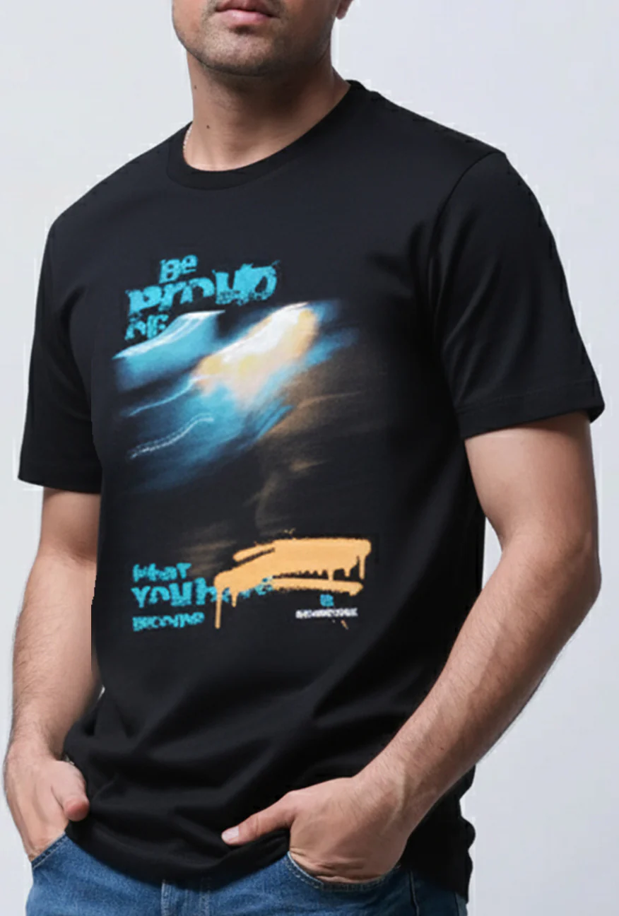 T-Shirt Lengan Pendek Slimfit Zeta Black - Image 5