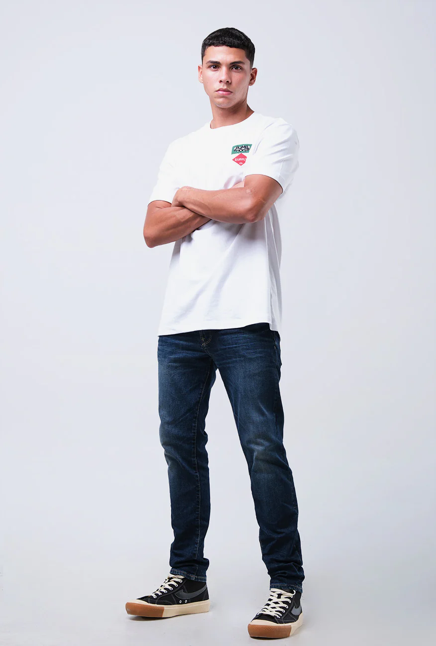 T-Shirt Lengan Pendek Slmifit Renzo Offwhite - Image 3