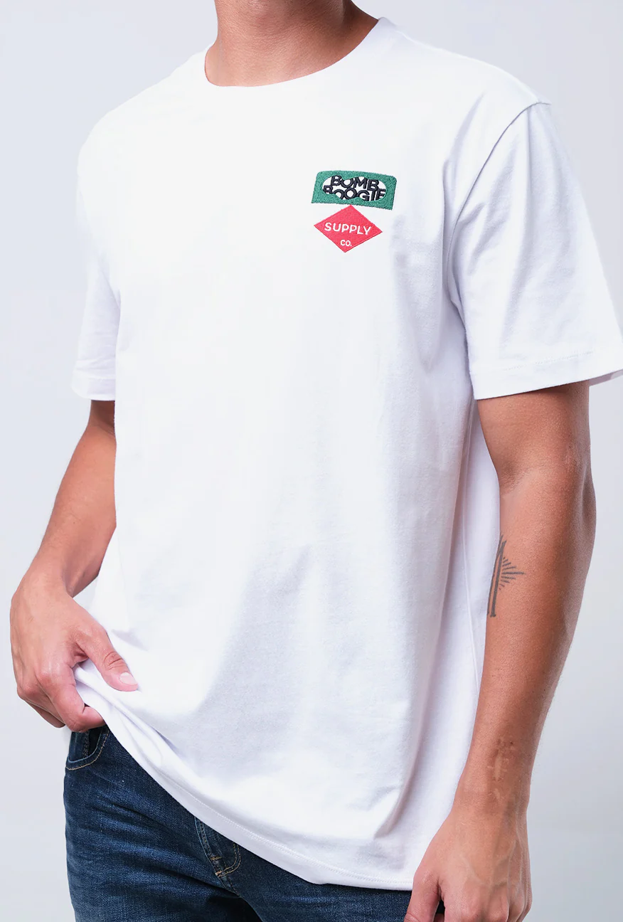 T-Shirt Lengan Pendek Slmifit Renzo Offwhite - Image 4