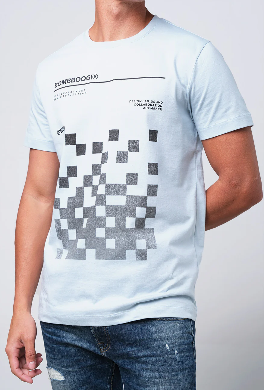 T-Shirt Lengan Pendek Slmift Calsello Baby Blue - Image 5