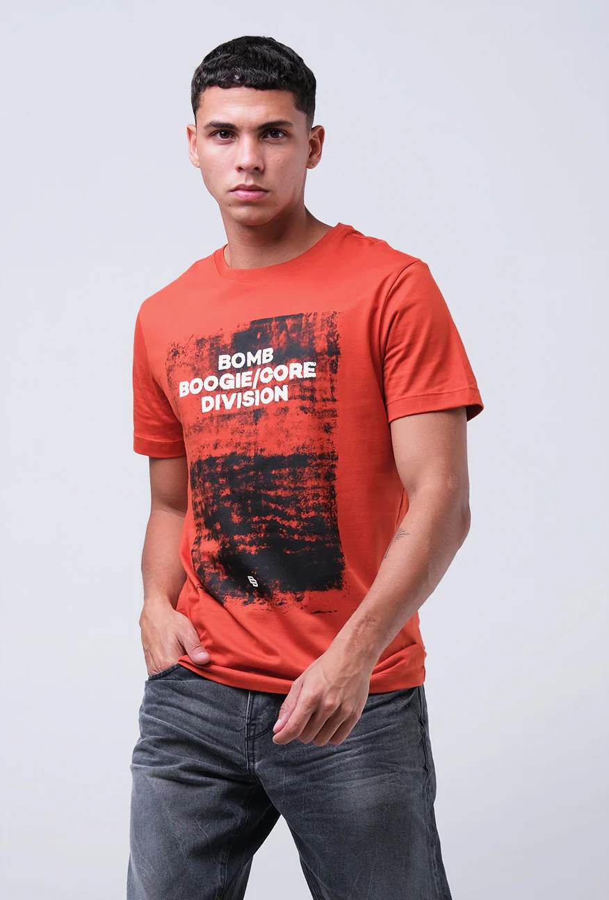 T-Shirt Lengan Pendek Slmift Hereon Dark Orange - Image 4