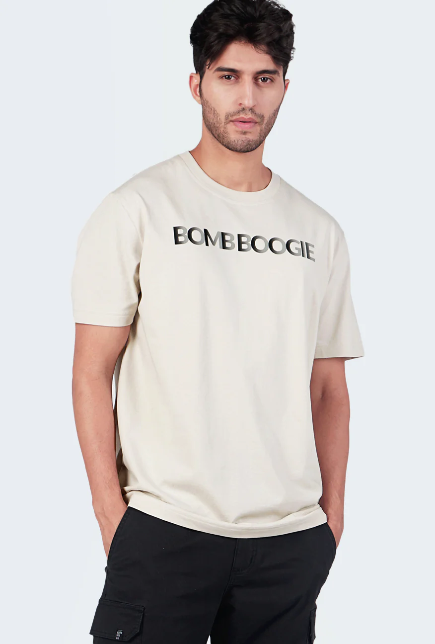 T-Shirt Lengan Pendek Stenza Khaki Regular