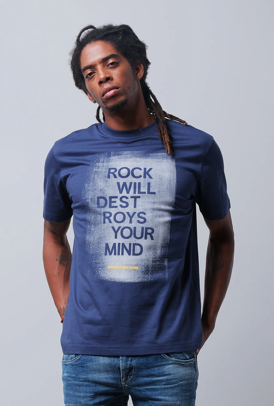 T-Shirt Lengan Pendek Thierry Dark Navy