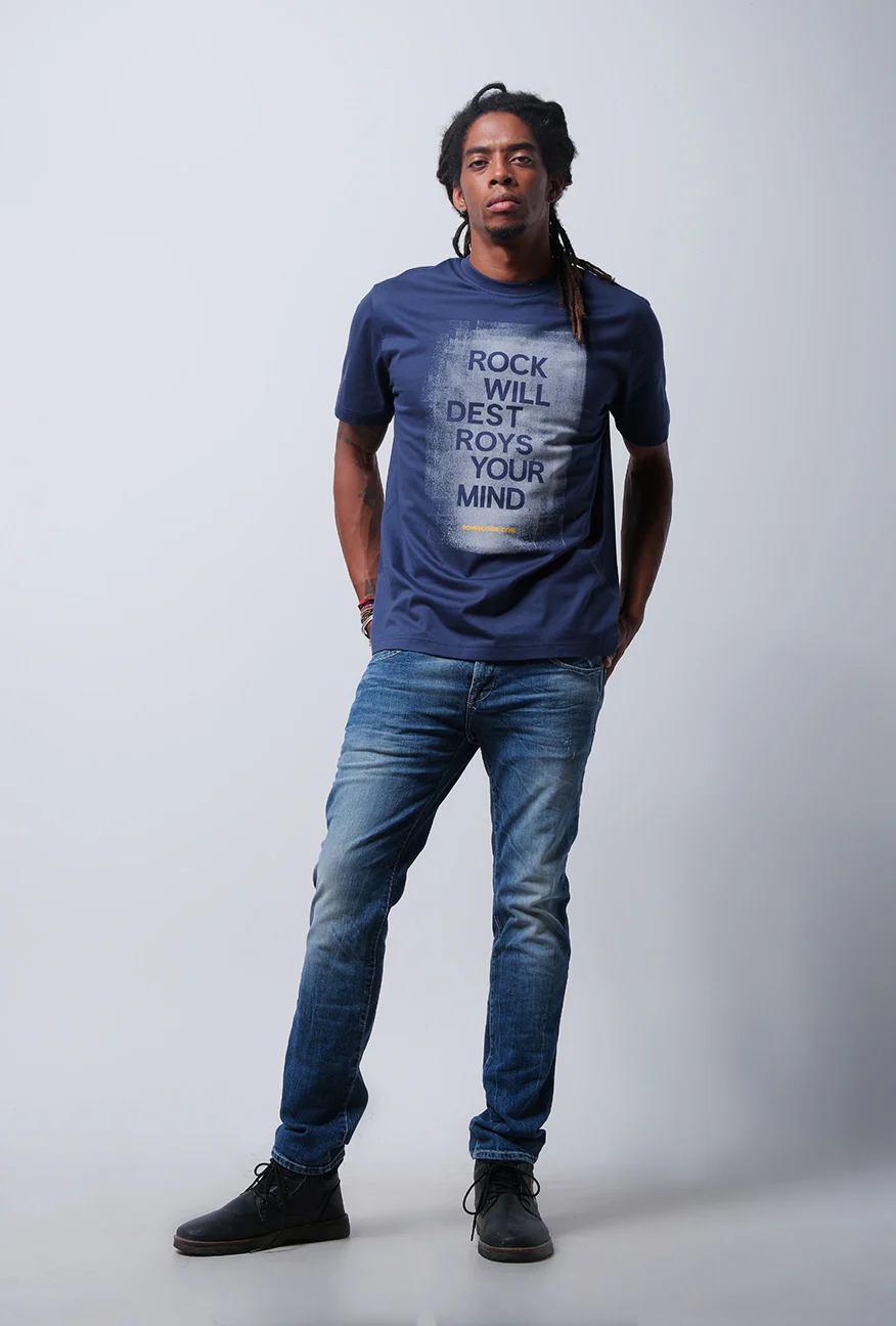 T-Shirt Lengan Pendek Thierry Dark Navy - Image 2