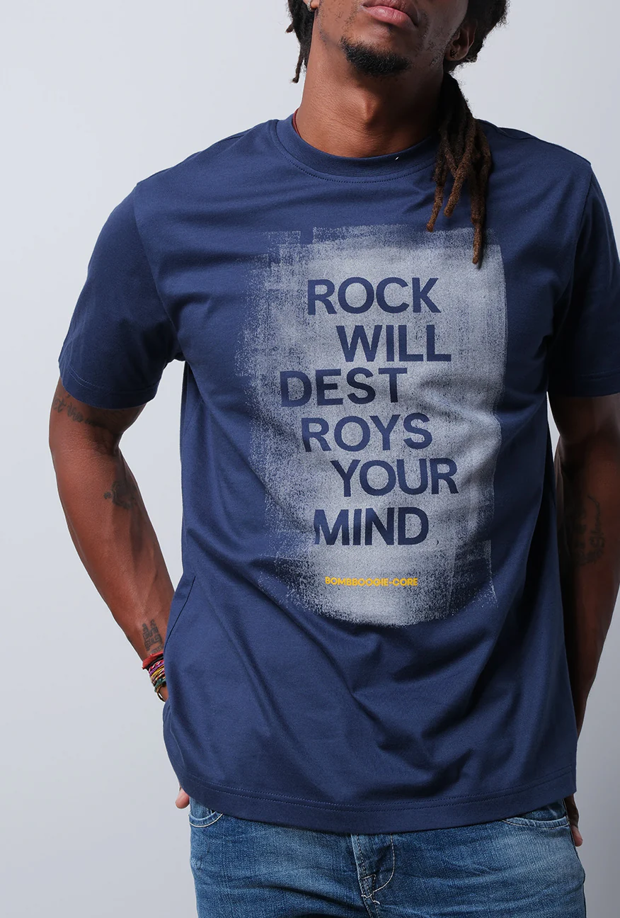 T-Shirt Lengan Pendek Thierry Dark Navy - Image 3