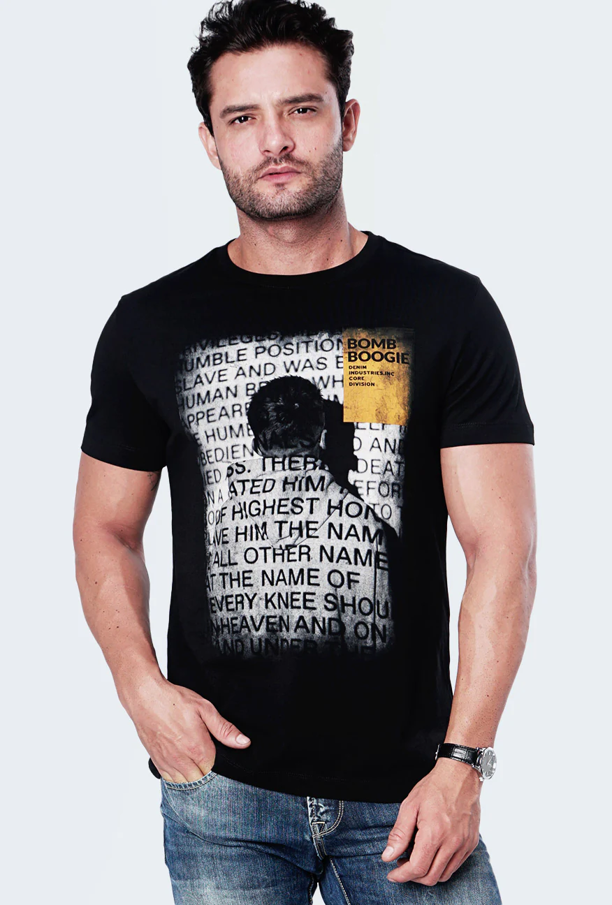 T-Shirt Lengan Pendek Valency Black