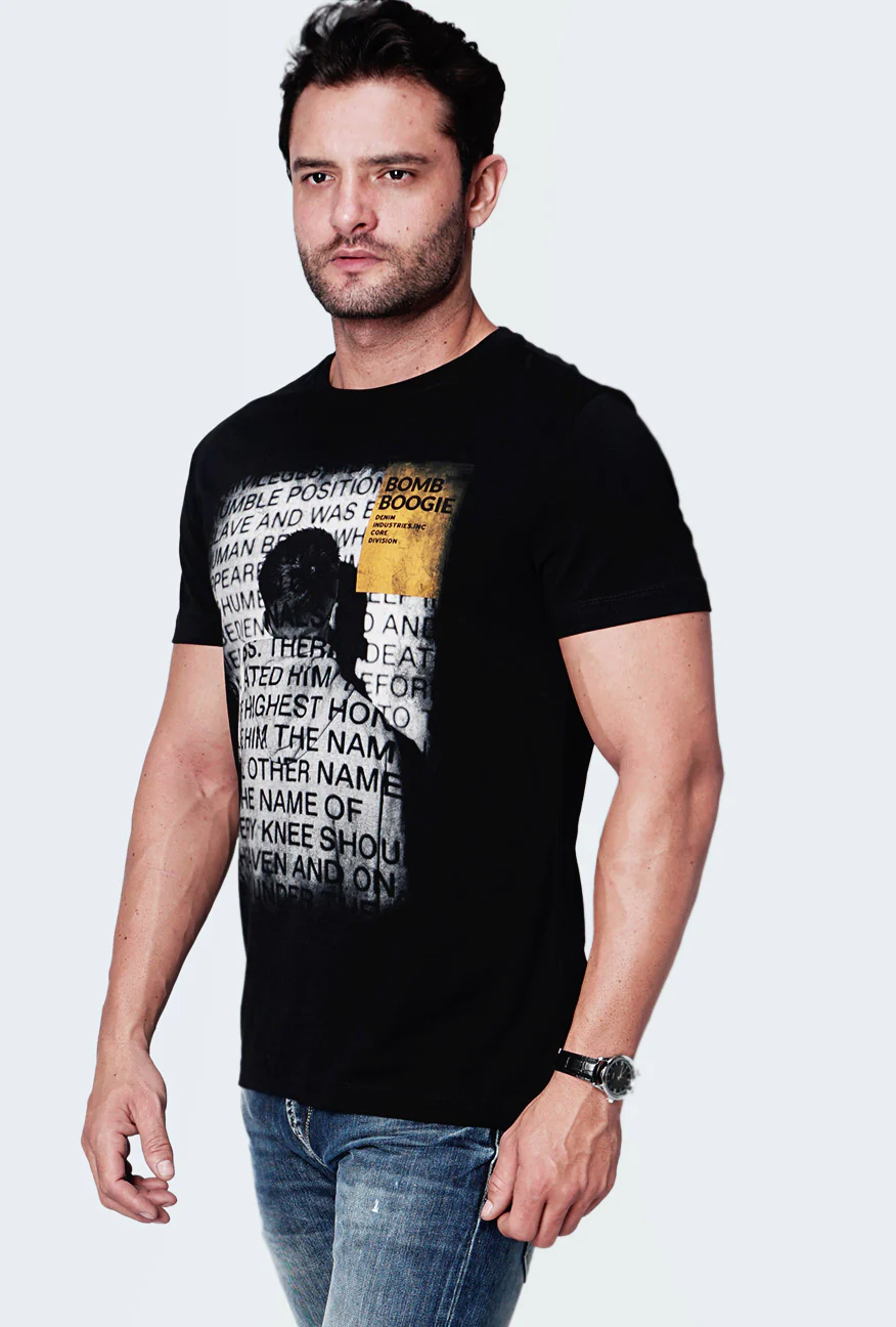 T-Shirt Lengan Pendek Valency Black - Image 3
