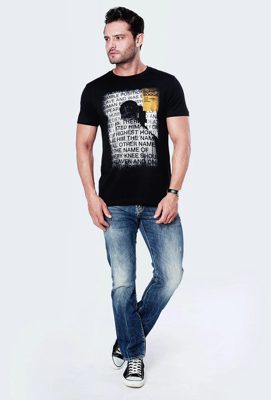 T-Shirt Lengan Pendek Valency Black - Image 5