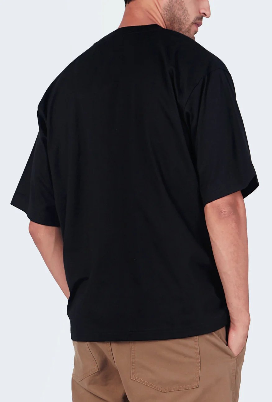 T-Shirt Lengan Pendek Oversize Wolf Black - Image 4