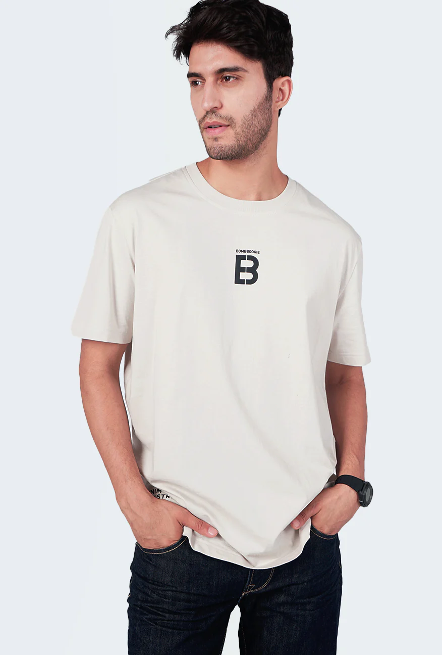 T-Shirt Lengan Pendek Regular Zelic Khaki