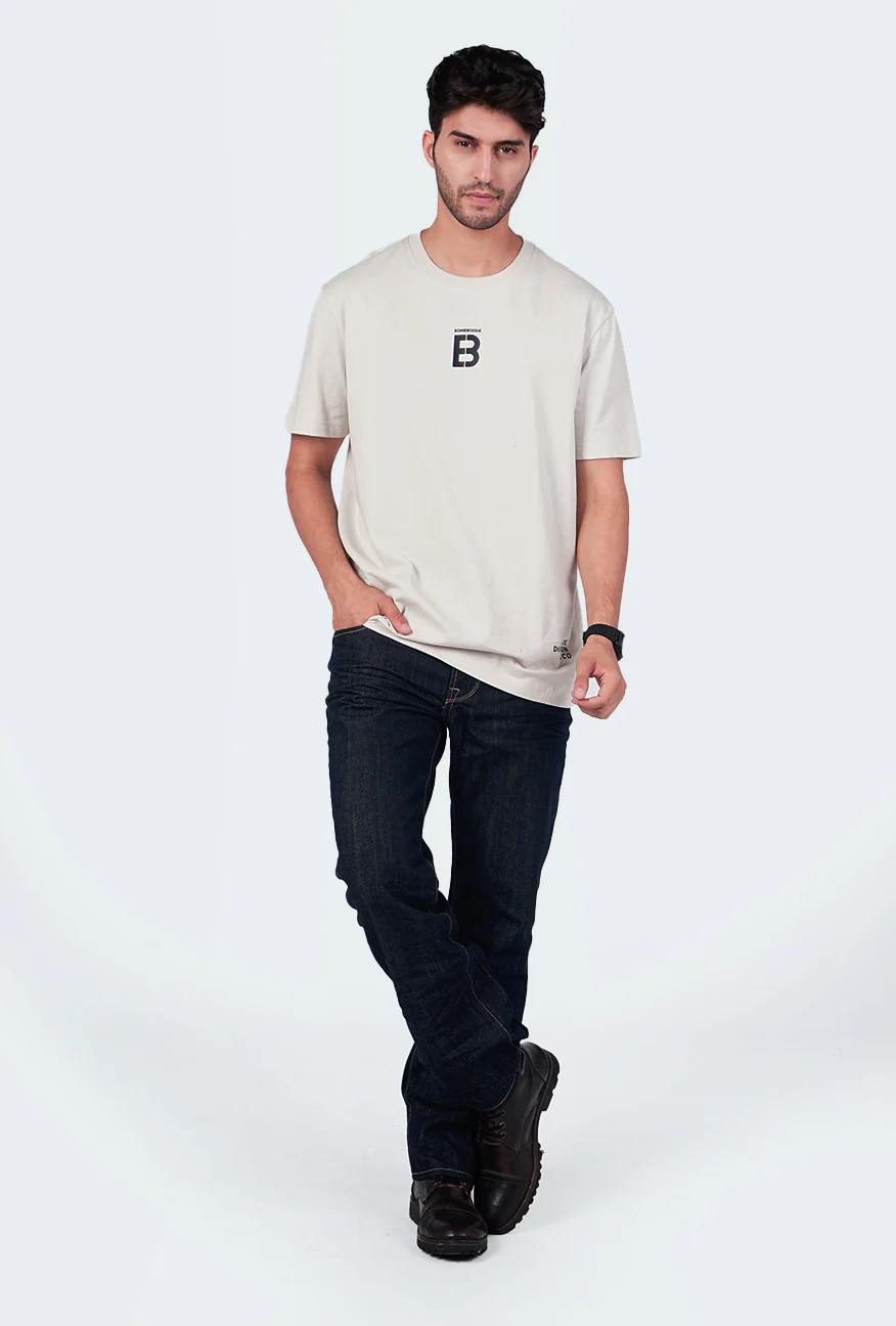 T-Shirt Lengan Pendek Regular Zelic Khaki - Image 3