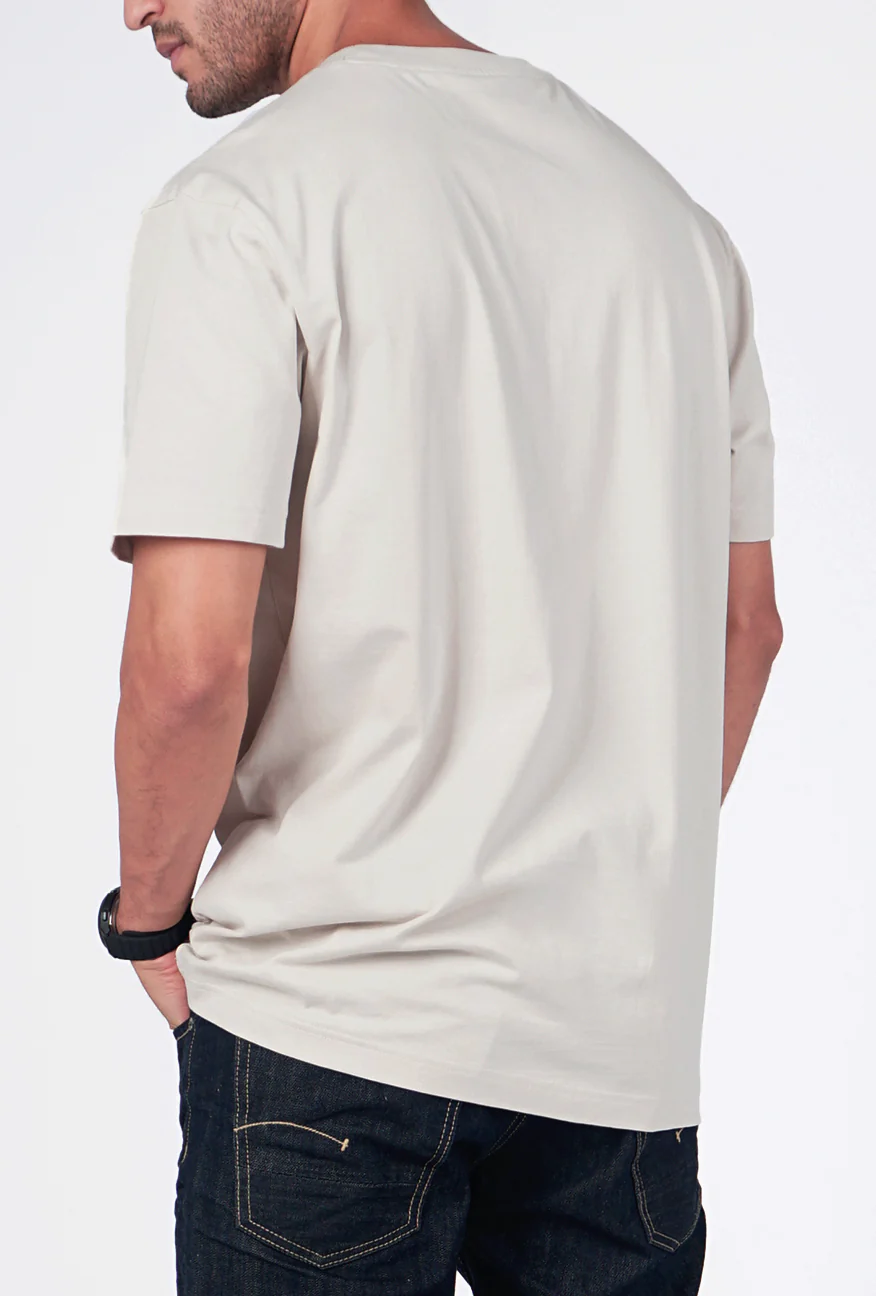 T-Shirt Lengan Pendek Regular Zelic Khaki - Image 5