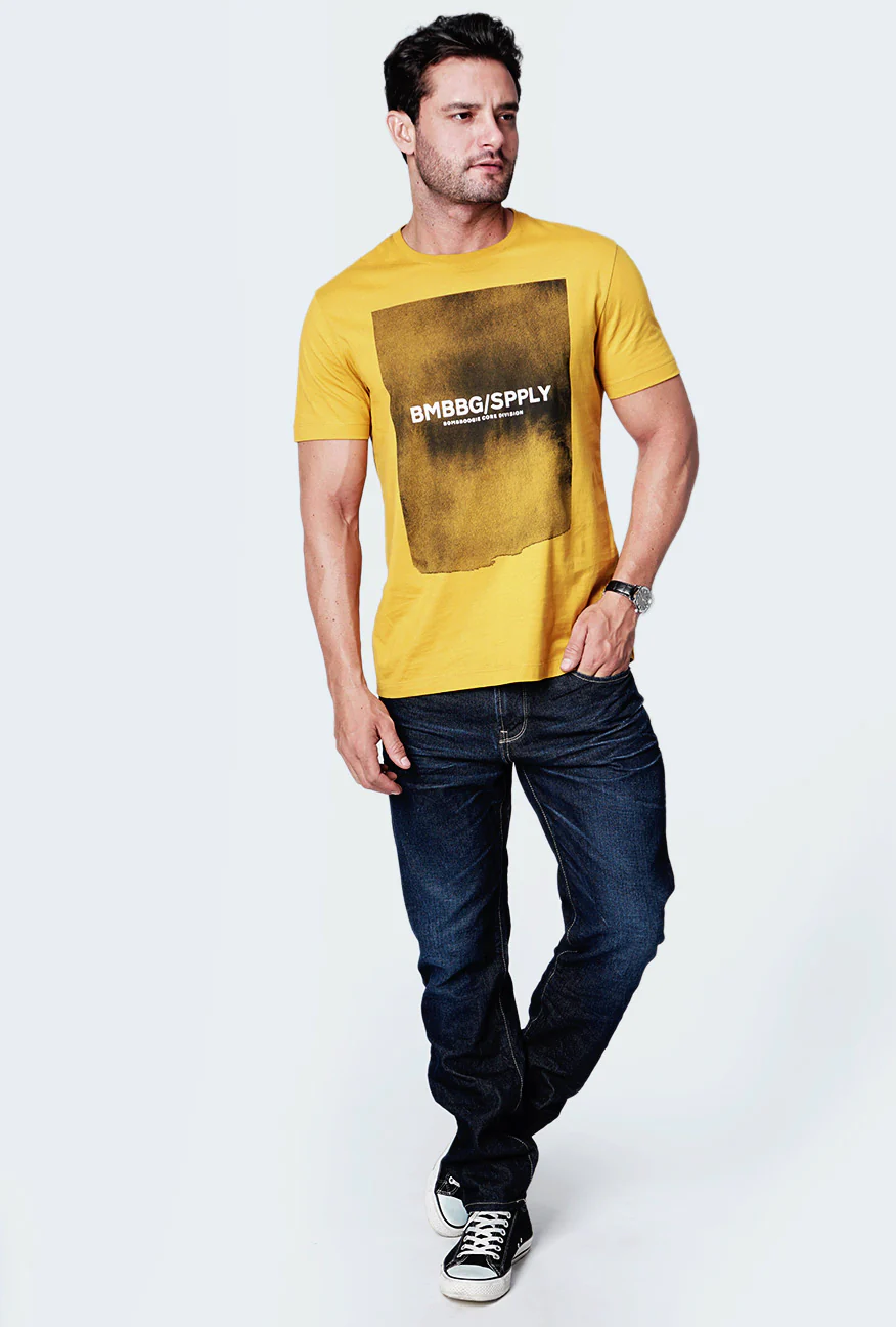 T-Shirt Lengan Pendek Zinia Dark Yellow Tee