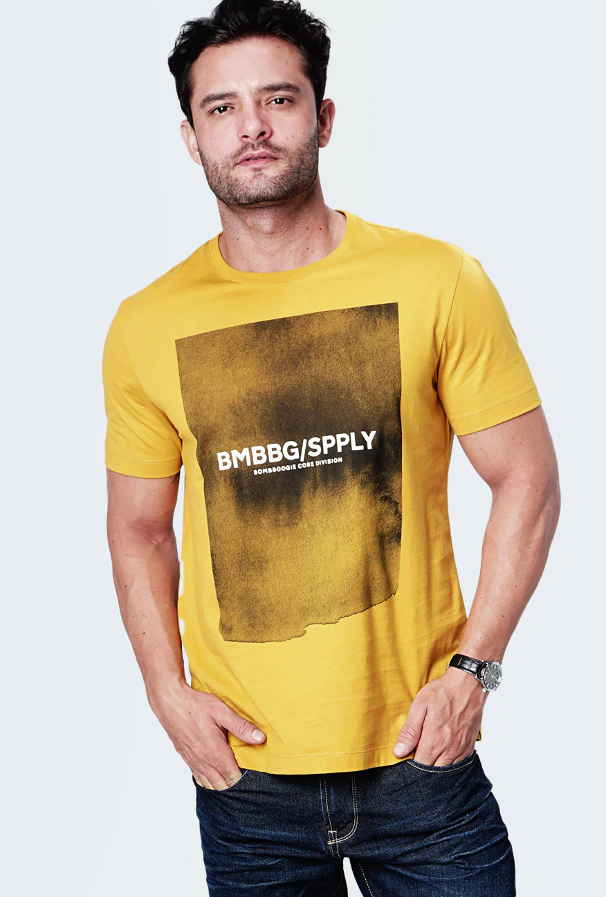 T-Shirt Lengan Pendek Zinia Dark Yellow Tee - Image 3