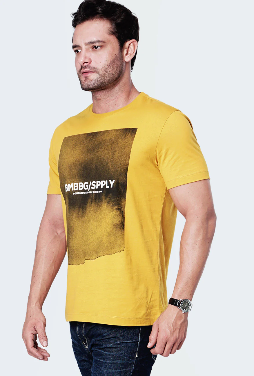 T-Shirt Lengan Pendek Zinia Dark Yellow Tee - Image 4