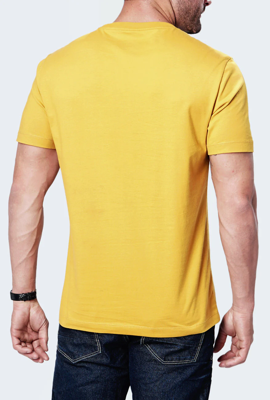 T-Shirt Lengan Pendek Zinia Dark Yellow Tee - Image 5