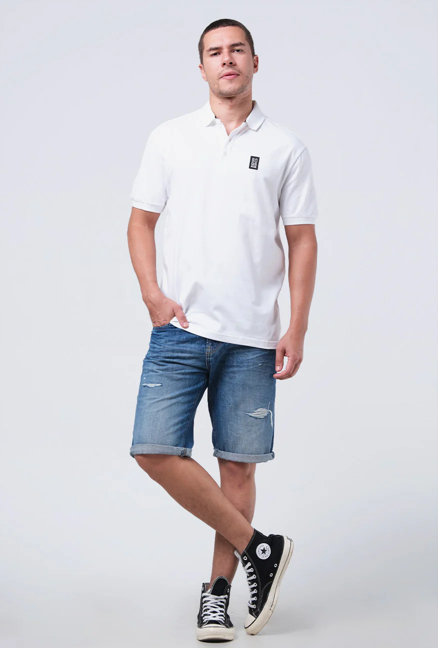 T-Shirt Polo Riskgoner Offwhite