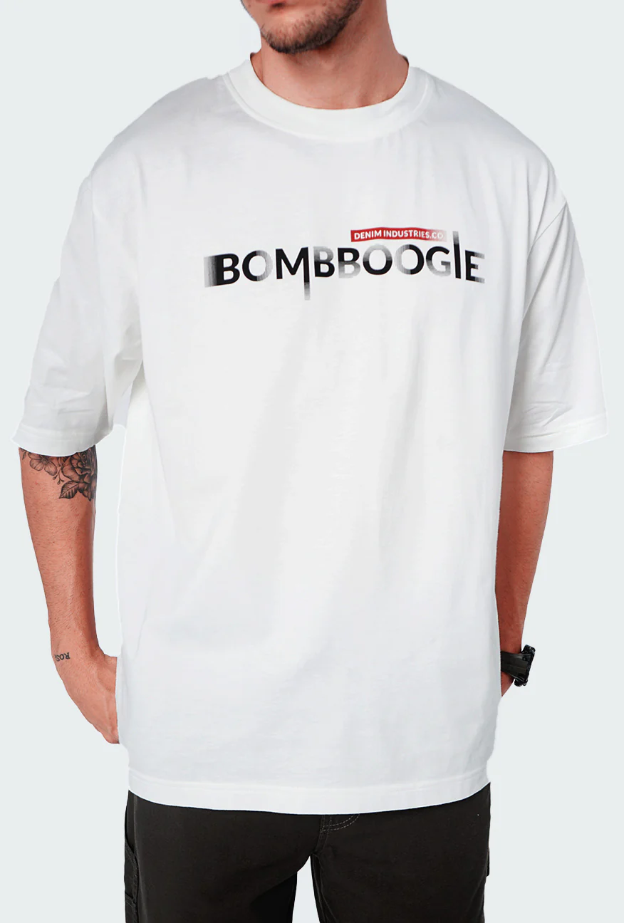 T-Shirt Lengan Pendek Oversize Wolfer Offwhite - Image 4
