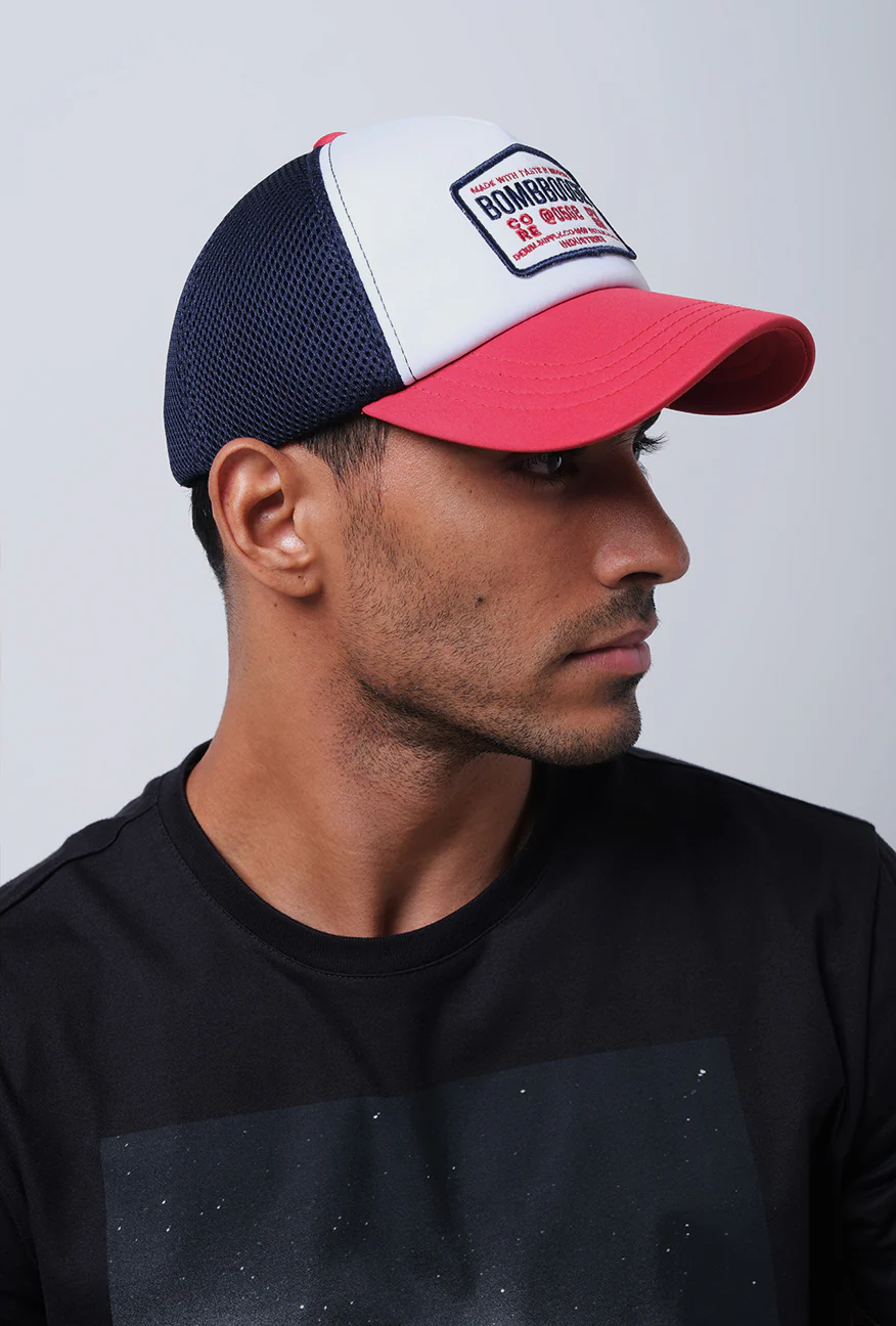Topi Mavy Trucker White Navy Red - Image 2