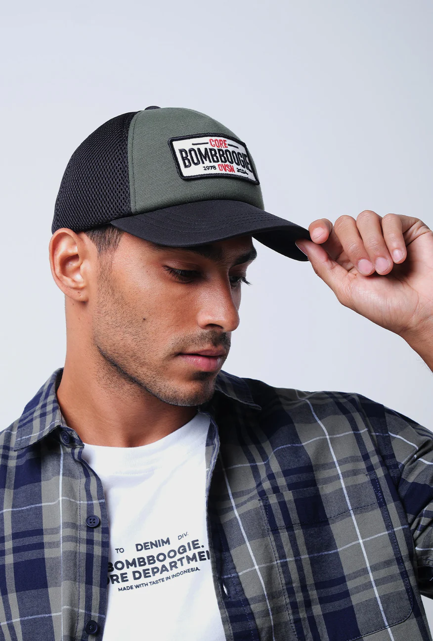 Topi Rexpro Black Green Trucker - Image 2