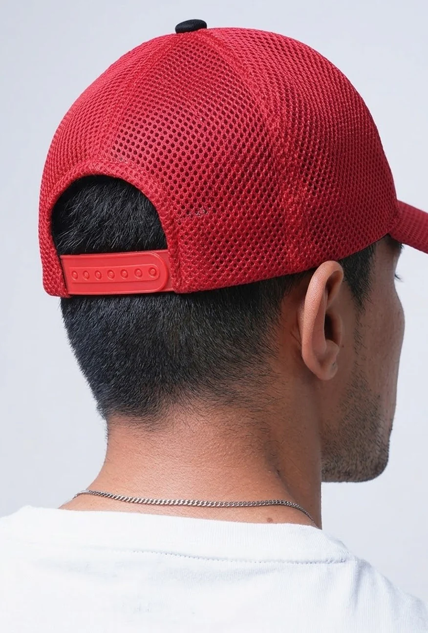Topi Trucker Mavric White Red - Image 3