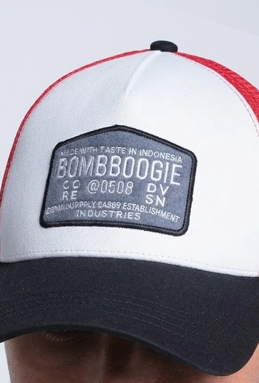 Topi Trucker Mavric White Red - Image 5