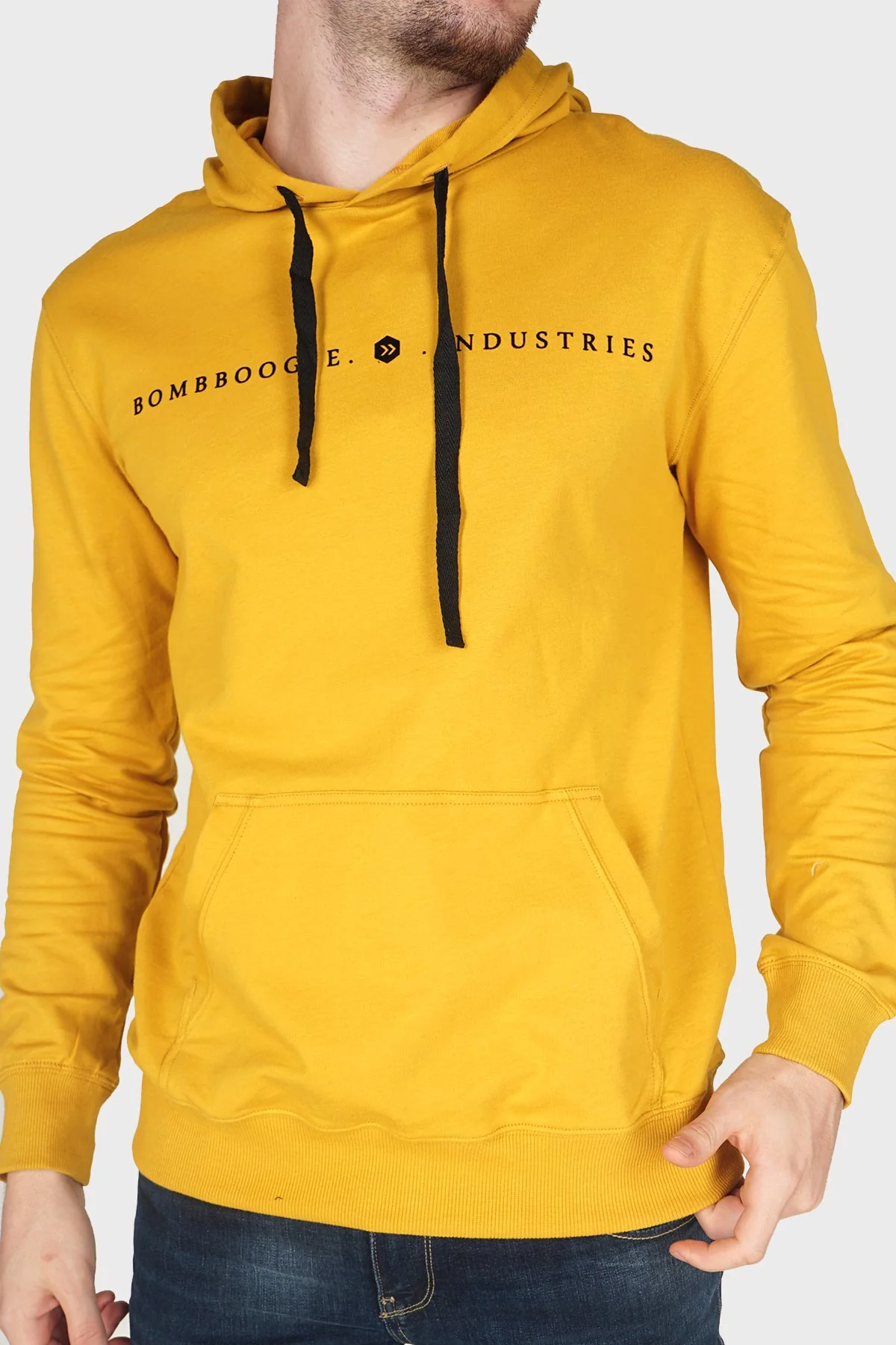 Sweater Hoodie Travisblase Dark Yellow - Image 3