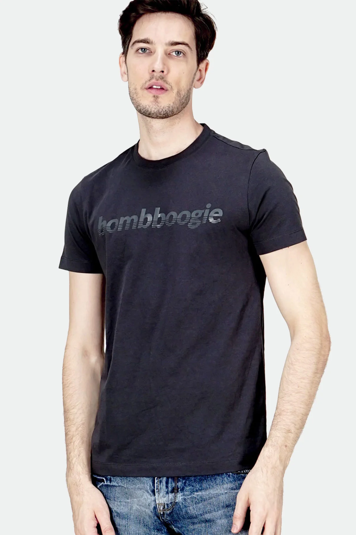 T-Shirt Lengan Pendek Travisline Dark Grey