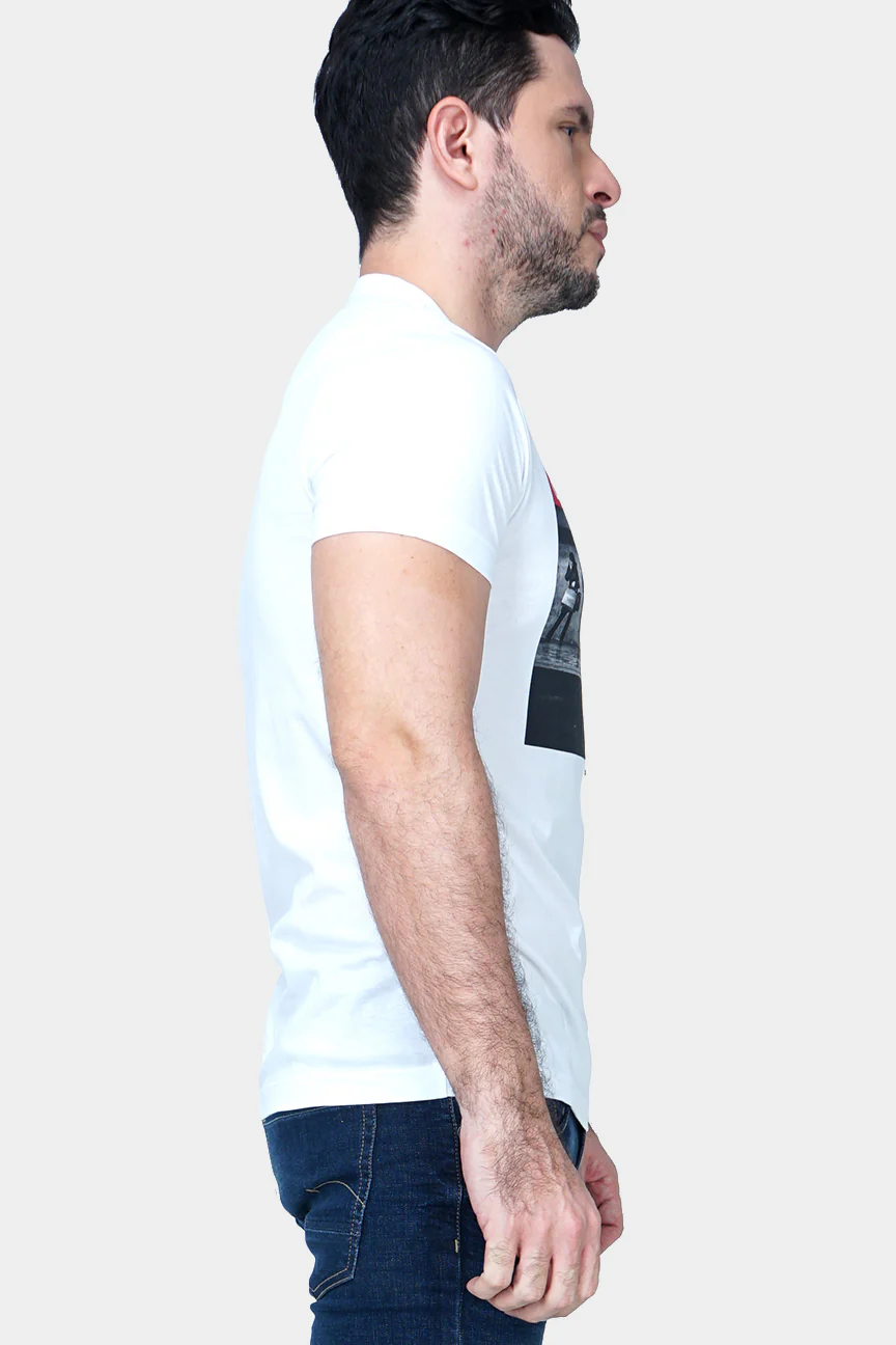 T-Shirt Lengan Pendek Trevision Offwhite - Image 3