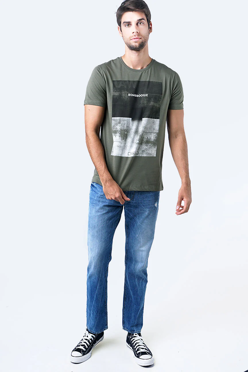 T-Shirt Lengan Pendek Trevort Olive - Image 3