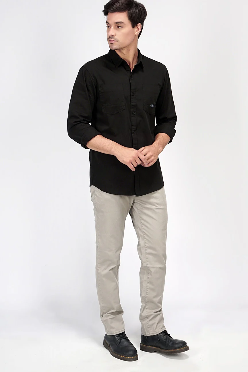 Kemeja Lengan Panjang Regular Trixie Black - Image 3