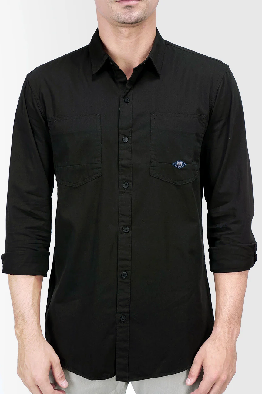 Kemeja Lengan Panjang Regular Trixie Black - Image 5