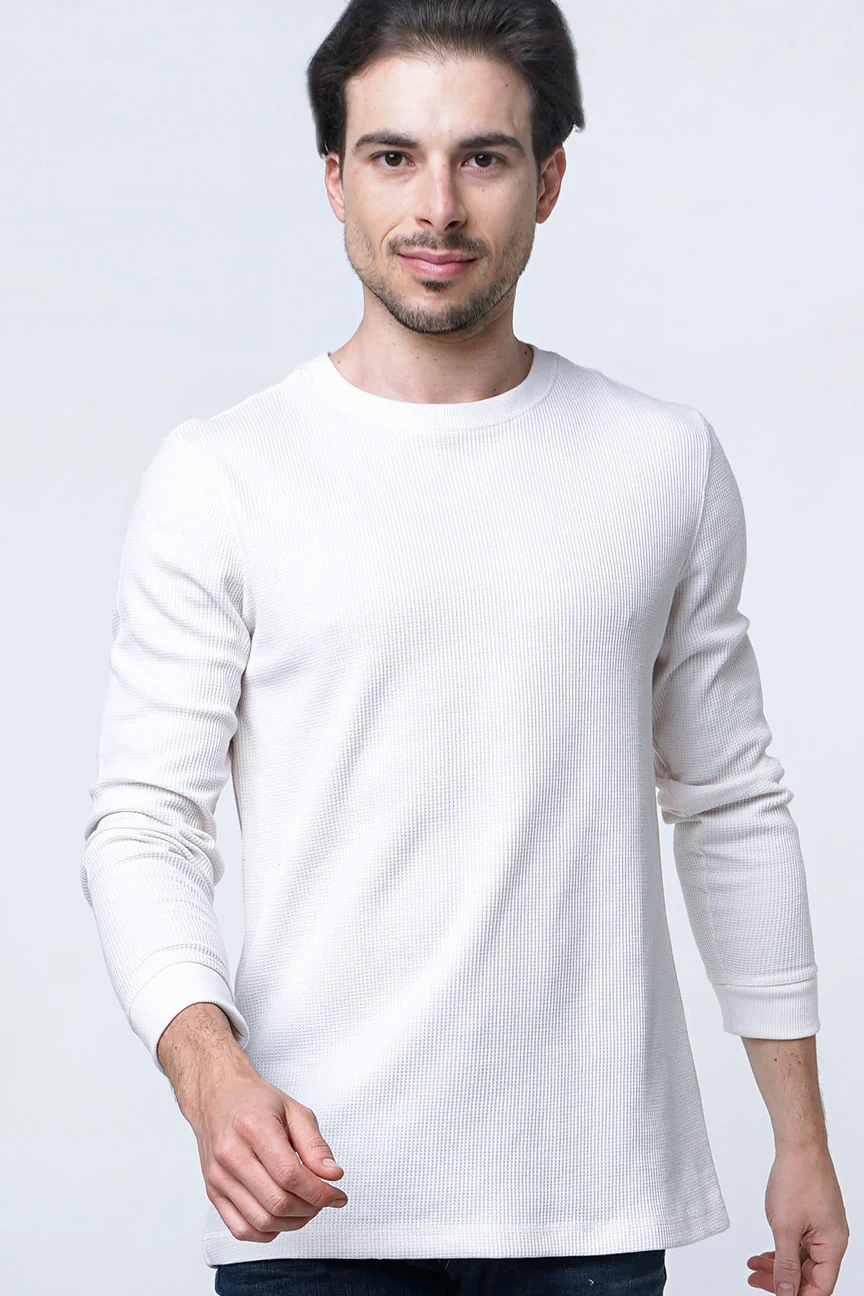 Sweater Troy Offwhite Waffle