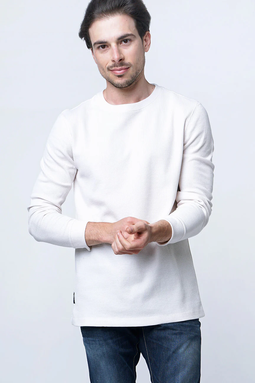 Sweater Troy Offwhite Waffle - Image 3