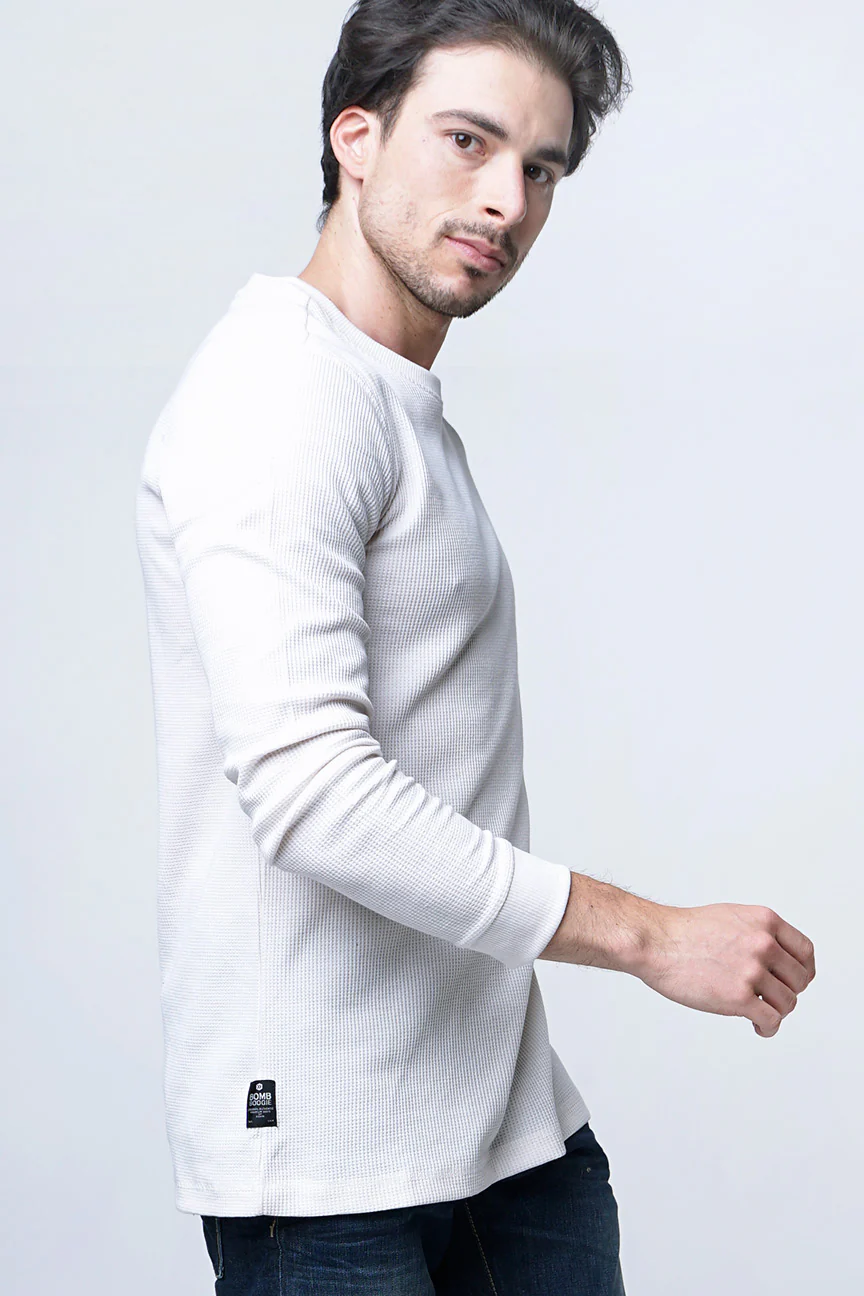 Sweater Troy Offwhite Waffle - Image 4