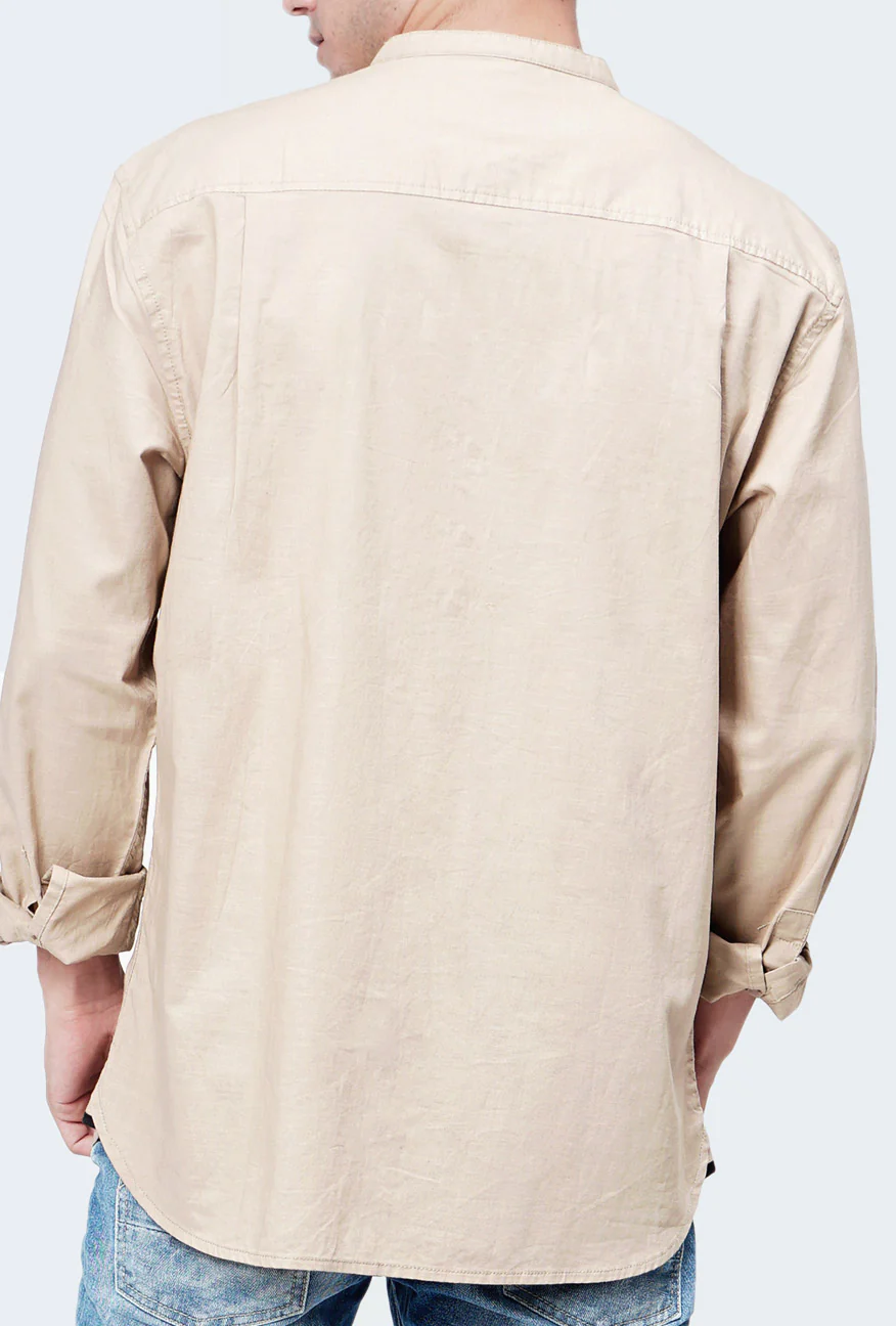 Kemeja Koko Trudo Light Khaki - Image 5