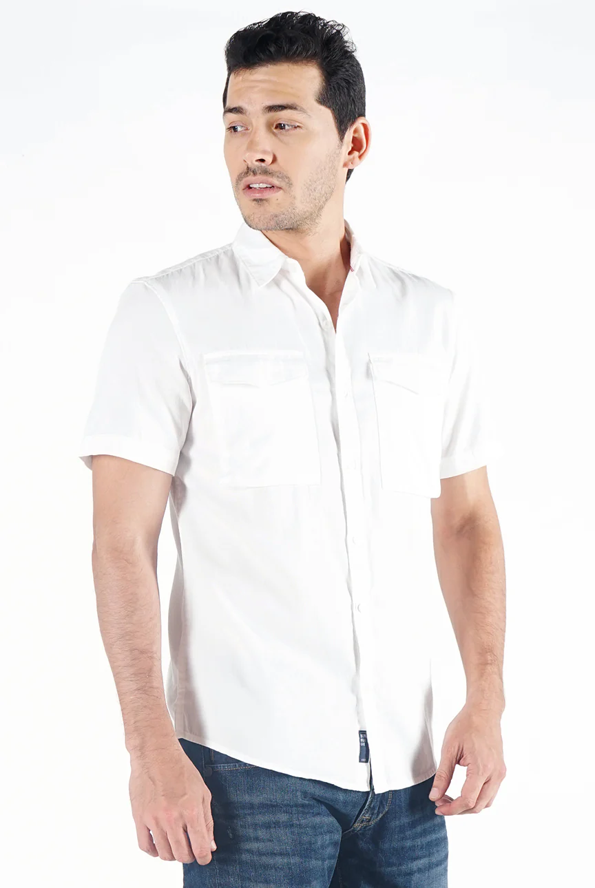 Kemeja Lengan Pendek Unity Offwhite Regular