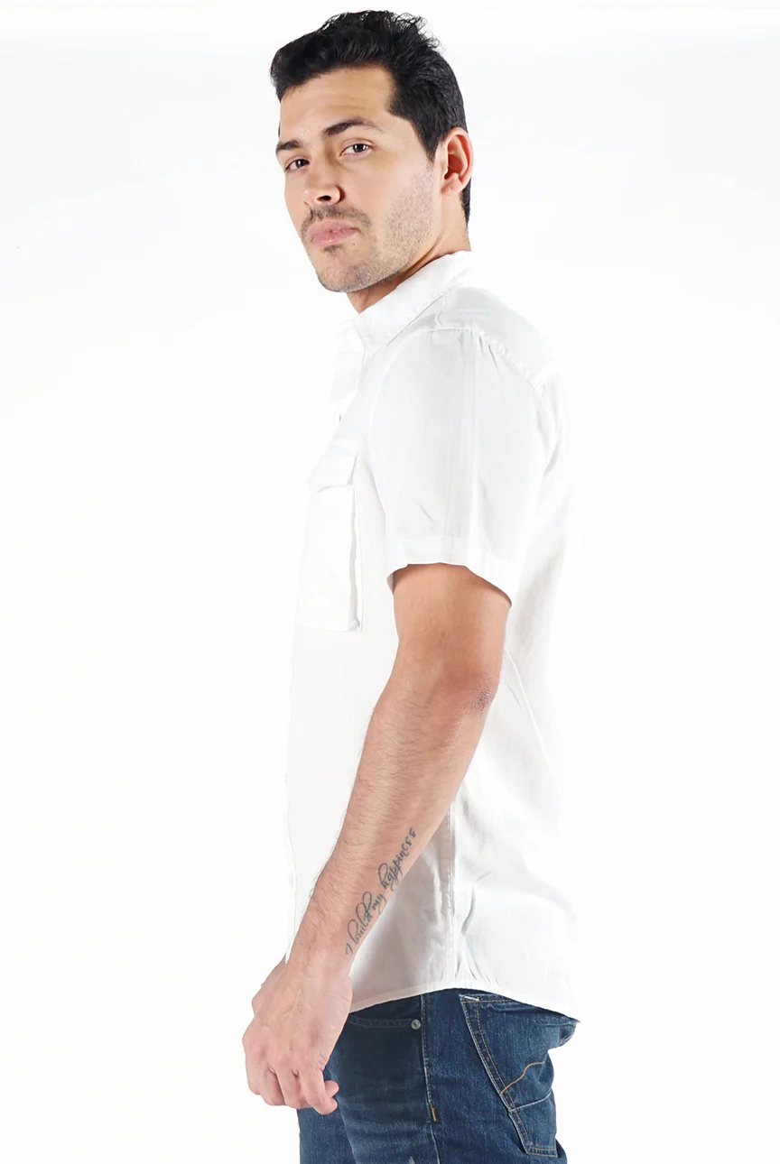 Kemeja Lengan Pendek Unity Offwhite Regular - Image 2