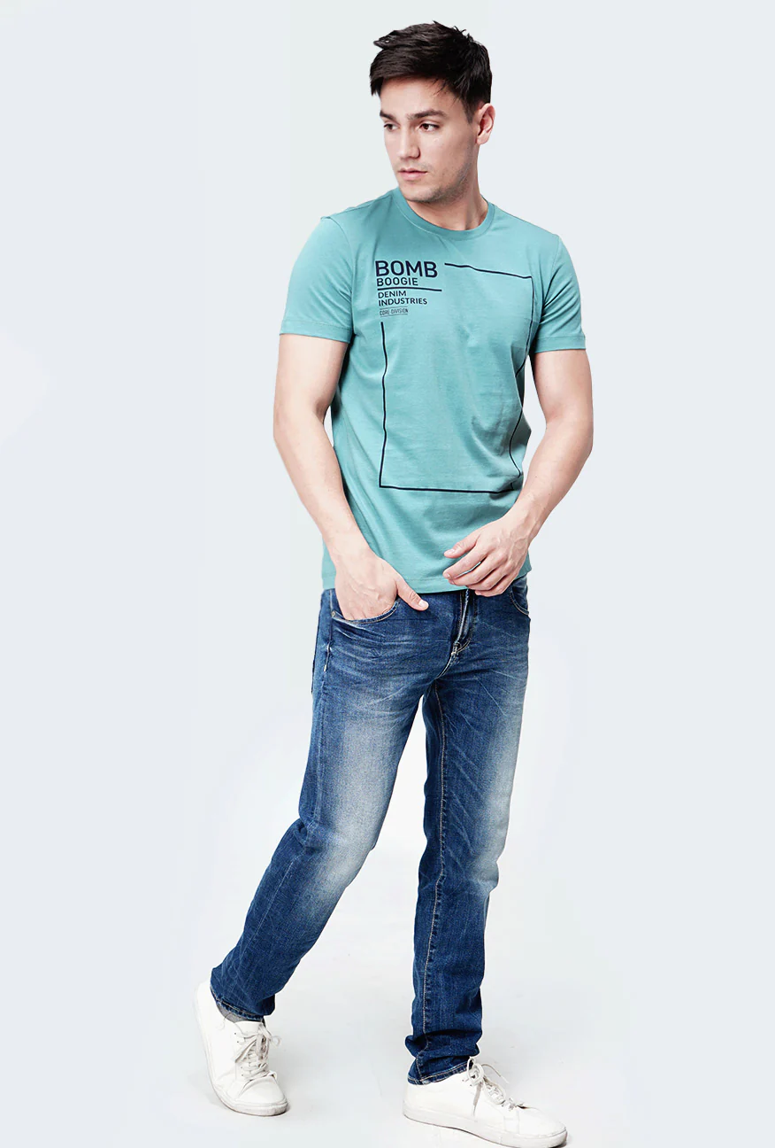 T-Shirt Lengan Pendek Vegan Medium Green - Image 4