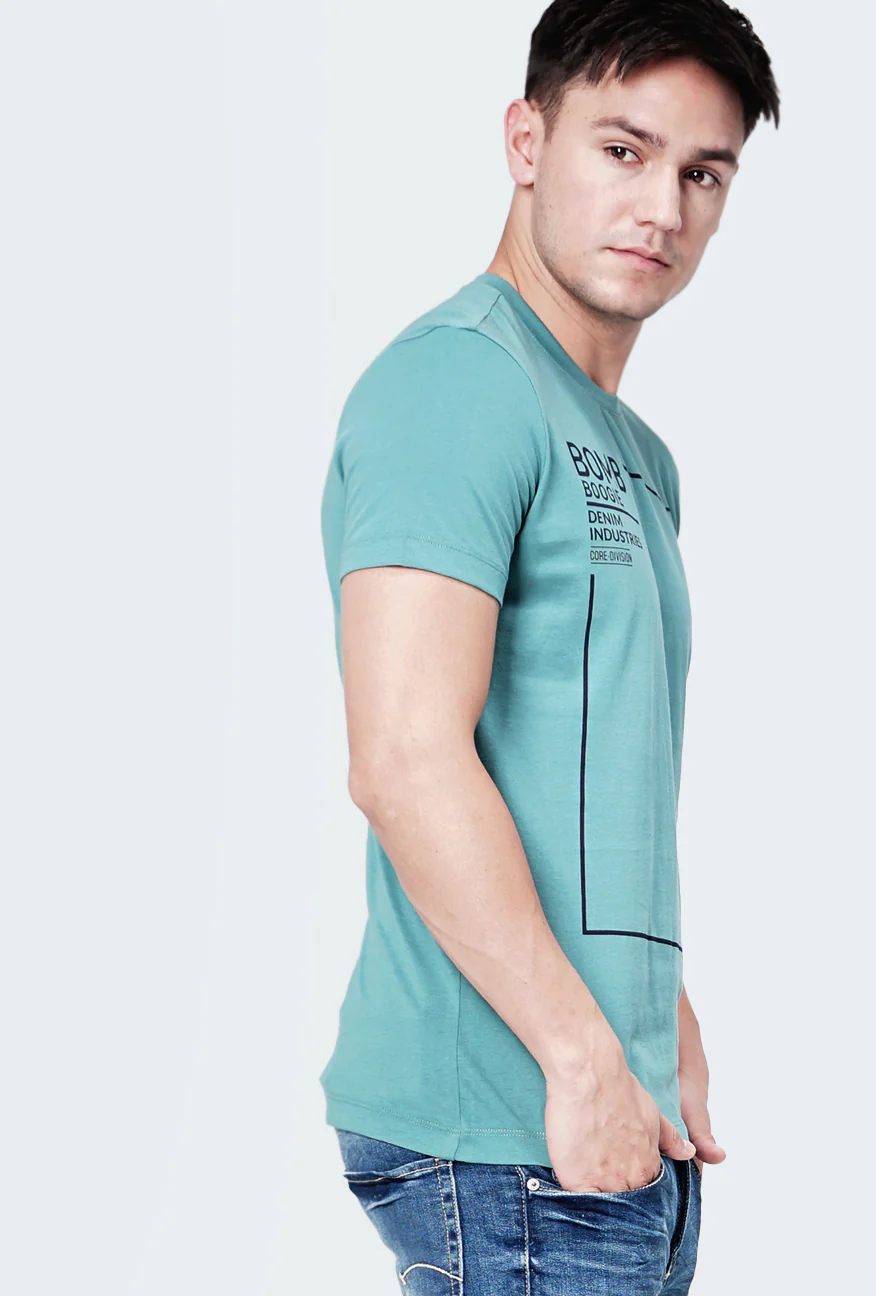 T-Shirt Lengan Pendek Vegan Medium Green - Image 5