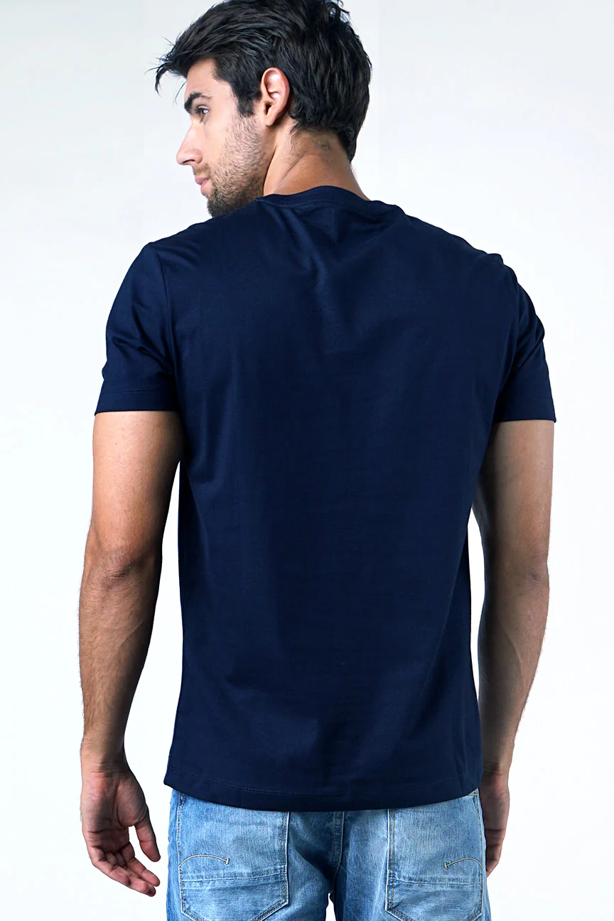 T-Shirt Lengan Pendek Velde Dark Navy - Image 3