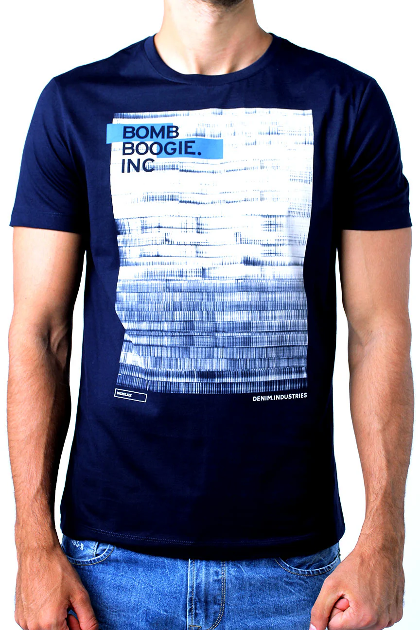 T-Shirt Lengan Pendek Velde Dark Navy - Image 4